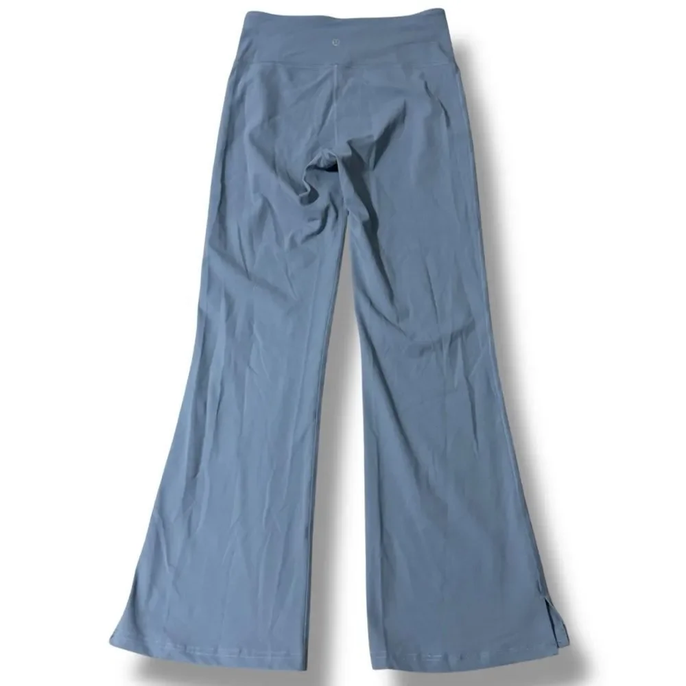 Lululemon Groove Flare Split Hem Steel Blue 6 Pilates Core Studio Street
